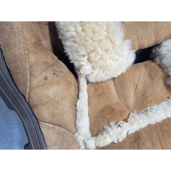 Ugg Boots Womens 8 Sundance Revival Australia Chestnut Sherpa Winter Warm READ - Picture 4 of 11